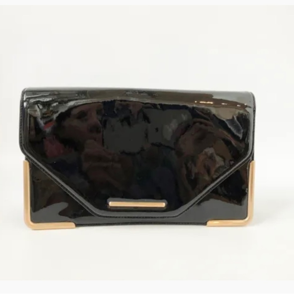 Rachel Zoe Charlotte Patent Leather Clutch w dust bag
